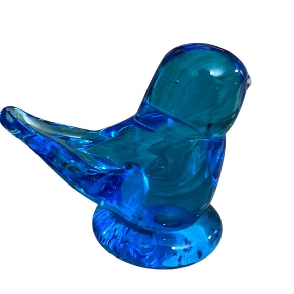Vintage Sunny Day Bluebird Crystal Figurine Paperweight - Picture 5 of 7